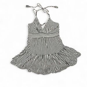 American Eagle Outfitters Black and White Striped Mini Dress